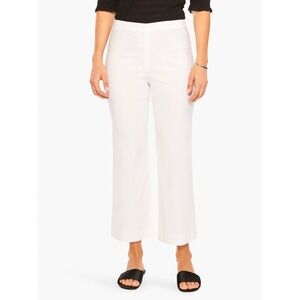 Nic + Zoe Polished Wonderstretch Wide Leg Crop Pants in White Pants Size 14